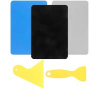 FUNOMOCYA Patchs de Réparation pour Kayak Gonflable 5 Pièces en PVC et PP Imperméable Résistant aux Températures Kit 3 Patchs Autocollants et 2 Spatules pour Sports Nautiques