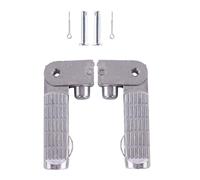 FUNOMOCYA Pédales en Alliage D'aluminium pour Véhicules Électriques, Repose-pieds Antidérapants Argentés, Protection les Rayures, 1 Paire Adaptée Trottinette Électrique