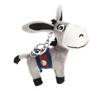 FUNOMOCYA Pendentif Âne en Peluche Noire Coton Pp Léger, Effet Décoratif et Toucher Confortable, pour Décoration de Maison ou Paquet à Clés Style Aléatoire