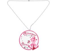 FUNOMOCYA Pendentif de Sensibilisation au Cancer du Sein, Ornement Acrylique Breast Hope, Acrylique, Léger, Peu Encombrant, Facile à Suspendre, pour Arbre de Noël et Plusieurs Styles