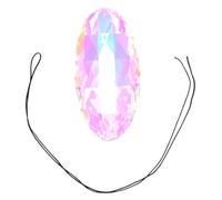 FUNOMOCYA Pendentif en Cristal 12cm pour Fabrication de Bijoux Diy, Breloques Multi-usages, Transparent, Forme Œuf, Artisanat Créatif, Décoration Suspendue, Présent Fête, Accessoire