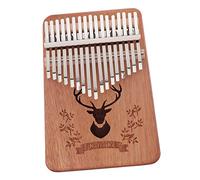 FUNOMOCYA Piano à Pouce Bois Massif Touches Kalimba Musical Débutant pour Instrument Portable Au Adapté Cours et Maison