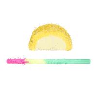 FUNOMOCYA Piñata Citron Décorative pour Fête D'anniversaire Garçon et Filles Forme Fruit Unique Kit Bâton de Piñata Décoration Estivale Originale pour Fêtes et Anniversaires