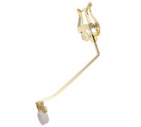 FUNOMOCYA Pince à Lyre pour Cor D'harmonie Dorée, Clip pour Cor Français, Réglage Facile D'angle et Hauteur, Accessoire en Métal Compact pour Partitions, pour Concerts en Intérieur