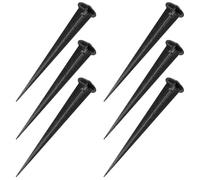 FUNOMOCYA Piquets de Remplacement Légers et Compatible Lot de 6 en Alliage D'aluminium Vis M5 Fixation Solide pour Lampes Solaires de Jardin Lampes de Chemin et Projecteurs