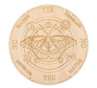 FUNOMOCYA Planche Pendule pour Divination Walden Tarot Oracle Deck Mystérieuse Planche De Divination Radiesthésie pour De 15 Cm Jaune