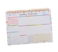 FUNOMOCYA Planificateur Hebdomadaire à Spirales Non Daté Cahier de Bureau pour Tâches et Organisation Carnet Planning Flexible pour Travail École et Vie Quotidienne