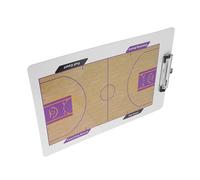 FUNOMOCYA Plaquette Basket-Ball Double Face Effaçable à Sec Tableau Stratégie Portable pour Entraîneurs Surface Solide avec Terrain Complet et Suivi Statistiques