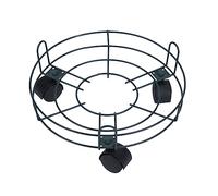 FUNOMOCYA Plateau De Jardinière Mobile en Métal pour Grands Pots De Fleurs avec roulettes Couleur Olive Robuste Et Solide pour Intérieur Et Jardin Capacité De Charge Élevée Facile à Manœuvrer