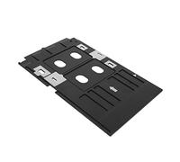 FUNOMOCYA Plateau PVC pour Cartes Identité Bac à Double Fente Compatible Imprimantes Support Pratique Réutilisable pour Impression Cartes PVC