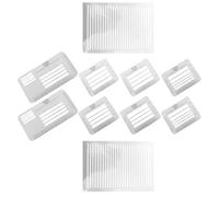 FUNOMOCYA Pochoir pour Écrire en Plastique Blanc, Gabarits D'écriture Précis pour Enveloppes et Cartes de Vœux, Modèle de Scrapbooking Calligraphie et L'adressage