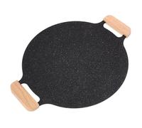 FUNOMOCYA Poêle à Griller Coréenne Fer Poêle Barbecue Antiadhésive Portable Camping Jardin et Barbecue Extérieur