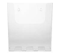 FUNOMOCYA Porte-Documents Mural en Acrylique Transparent A4, Organisateur Suspendu pour Courrier et Dossiers, Pochette Murale Fixation Magnétique et Vis, Bureau, École et Maison