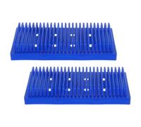 FUNOMOCYA Porte-Lames Rapide en Plastique Bleu Microscope Lames 25 de 2pcs Emplacements, Support Égouttoir et Rangement Compact de Laboratoire pour en Milieu Scientifique