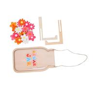 FUNOMOCYA Pot à Récompenses Bois avec Jetons Marguerite Dincitation DIY pour Garçon Fille Outil Interactif pour Salle de Classe et Famille Encourage Autodiscipline et Motivation