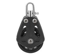 FUNOMOCYA Poulie Voilier Nylon Résistante Bloc Simple avec Roulement Acier Inoxydable pour Bateaux et Kayaks Usage Intérieur Extérieur