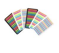 FUNOMOCYA Practical Colored Reading Strips Transparent And Background Pet Bookmarks For Note Taking Study And Document Marking Compact Easy To Use Index Tabs
