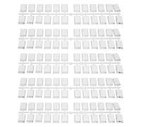 FUNOMOCYA Présentoir à Échantillons de Faux Ongles Palette D'entraînement Manucure Portable en Plastique 120 Pièces Forme Rectangulaire Plate, pour Session de Manucure et DIY