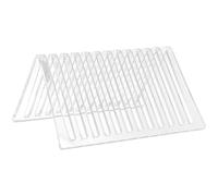 FUNOMOCYA Présentoir pour Disques Vinyles en Acrylique Transparent, Support de Bureau Compact 20,8x18,5x15,2 Cm, Rack de Rangement pour CD et Albums, Organisateur Pratique pour Bureau