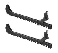 FUNOMOCYA Protège-Lames de Patins à Glace Noir Housse Protection Patin Pratique et Facile à Utiliser Couvre-Patins Glace pour Chaussures de Hockey et Patinage Artistique Set