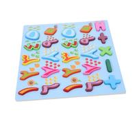 FUNOMOCYA Puzzle Bois De Chiffres pour Garçon Fille Jouet Apprentissage pour Tout-Petits Planche Éducation avec Lettres Arabes