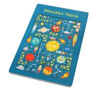 FUNOMOCYA Puzzle Bois Planète Espace pour Garçon Fille Éducatif Précoce Développement Motricité et Imagination Résistant pour Éveil et Apprentissage Ludique