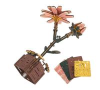 FUNOMOCYA Puzzle Marguerite Bois avec Vase Kit Bricolage Fleur Modèle De Puzzle De Construction Accessoires De Bouquet De Plantes Décoration pour Salon Ou Bureau