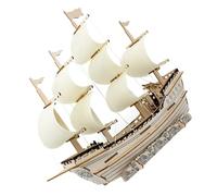 FUNOMOCYA Puzzle pour Interaction Parent-garçon et Filles de Voilure 3D en Bois Modèle Réduit de Bateau DIY, Améliore la Concentration pour Adultes et Décoration de Bureau