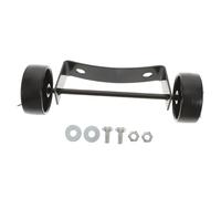 FUNOMOCYA Roue pour Chauffage de Terrasse Portable Kit de Roue en Fer Noir Résistant Remplacement roulettes pour Chauffage Extérieur Gaz, Accessoire Mobile pour Patio, Montage Pratique