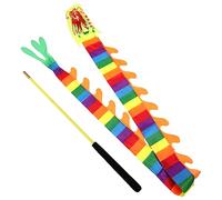 FUNOMOCYA Ruban de Dragon Chinois Coloré pour Danse et Gymnastique Légèreté et Texture Douce Accessoire de Performance Artistique pour Garçon Fille et Spectacles Couleur