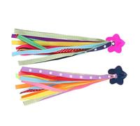 FUNOMOCYA Rubans Guidon Vélo Garçon Fille Colorés Set de Franges Décoratives pour Guidons de Vélo Tricycles et Trottinettes Accessoires Vibrants pour Garçons et Filles