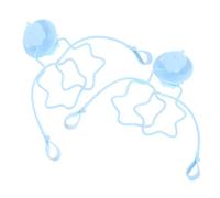 FUNOMOCYA Sangle Porte-couverts Silicone Antichute pour Tout-petits Maintien Pratique pour Cuillère et Fourchette Accessoire Apprentissage Repas Garçon Fille Lot de Bleu