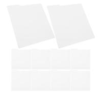 FUNOMOCYA Séparateur de disques vinyles en PVC blanc, lot de 8, réutilisables, surface inscriptible, pour bureaux et magasins, fiches de classification des enregistrements pour le