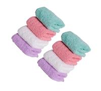 FUNOMOCYA Serviettes de Salive Absorbantes et Non Pelucheuses pour Garçon et Filles 8 Pièces en Fibre de Polyester Serviette Carrée Multi-usage Couleur Aléatoire Visage Bouche