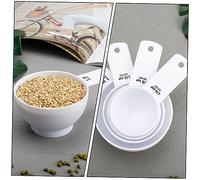 FUNOMOCYA Set de Cuillères et Tasses à Mesurer avec Graduation pour Cuisine et Pâtisserie Outil Pratique avec Poignée Ergonomique pour Poudre de Lait et Ingrédients Secs