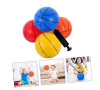 FUNOMOCYA Set de Mini Ballons de Basket Colorés PVC avec Pompe Balle Molle Rebondissante pour Intérieur Jeu Éducatif pour Garçon Fille Sportif et Résistant