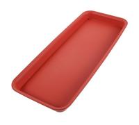 FUNOMOCYA Soucoupe Rectangulaire en Résine pour Pots de Fleurs 48 X 20 Cm, Bac de Drainage et Récupération D’Eau pour Jardin Intérieur et Extérieur, Dessous de Verre Végétaux Solide Brique