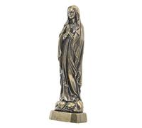 FUNOMOCYA Statue Vierge Laiton Vintage Ornement Religieux de Bureau Figurine Catholique Rétro Décoration Spirituelle pour Salon et Église