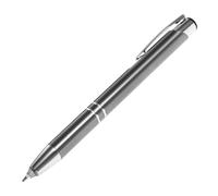 FUNOMOCYA Stylo à Bille LED Métal pour Bureau avec et Éclairage Intégré Stylo de Lecture Professionnel Gris