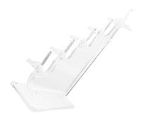 FUNOMOCYA Support à Lunettes en Acrylique Transparent Amovible à 5 Niveaux Organiseur Porte-Lunettes de Soleil pour Bureau Présentoir Stable Multifonction pour Rangement et Exposition