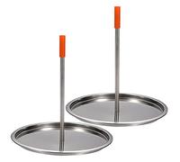 FUNOMOCYA Support à Poulet en Acier Inoxydable Lot de 2 Grille Verticale Accessoire Cuisine Outil de Barbecue Air Plateau à Rôtir pour Volaille