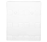 FUNOMOCYA Support Carte De Visite Mural Transparent En Verre Organique 6 Compartiments Polyvalent Pour Cartes De Visite Cartes D'Identité Bureau Et Maison 9.84X8.46X1.77In