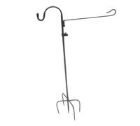 FUNOMOCYA Support de Drapeau de Jardin Forgé Crochet de Jardin Multifonctionnel pour Accrocher Pots de Fleurs Lanternes et Nourrisseurs à Oiseaux