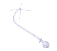 FUNOMOCYA Support de Mobile pour Lit Bracket Suspendu Blanc avec Sections et Croix et Facile à Assembler Compatible Lit Berceau et Poussette pour Suspendre Jouets Cloches et Boîte à Musique