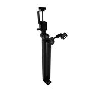 FUNOMOCYA Support Micro de Bureau Robuste pour Microphones Condensateurs Bras Ajustable avec Clip Micro Gestion de Câbles par Sangles Base Antivibrations pour Streaming Podcast et