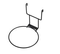 FUNOMOCYA Support Mural pour Pots de Fleurs en Fer Noir Double Crochet, Dimensions 18 X 21,5 X 16,5 Cm, Support de Jardinière Mural pour Balcon, Terrasse et Jardin, Crochet pour Pot