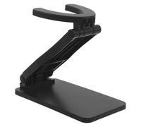 FUNOMOCYA Support Pliable pour Scanner de Codes-Barres Noir en Abs Angle Réglable et Base Antidérapante, pour Tâches D'inventaire et Stations de Lecture en Bibliothèque