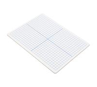 FUNOMOCYA Tableau Blanc Effaçable Sec Double Face avec Lignes Quadrillées pour Notes Précises Portable et pour Enseignants et Étudiants Mathématiques