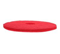 FUNOMOCYA Tampon de Nettoyage Rond 43 CM Rouge, Patin Textile Résistant pour Machine à Plancher, Adapté Parquet, Carrelage et Marbre, Usage Industriel et Domestique