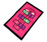 FUNOMOCYA Tapis de Sol Décoratif Rose 50x80 Cm Motif Maison pour Chambre D’garçon et Filles Tapis de Chambre Lavable et Polyvalent de Salon Doux et Éducatif pour Intérieur et Extérieur